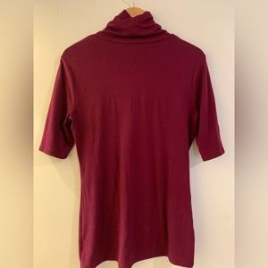 Burgundy turtle neck